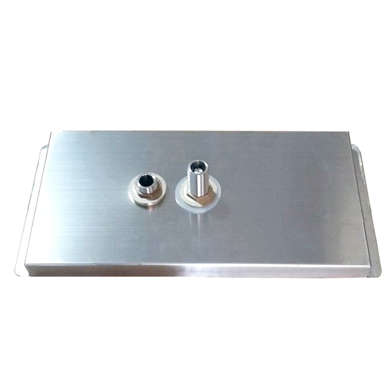 YBB غسالة أكواب YBB مع رشاشات جانبية وصينية تصريف وقطرات لتنظيف الزجاج لمقهى البار (13.8" x 6.3" x 1)  - Image 2